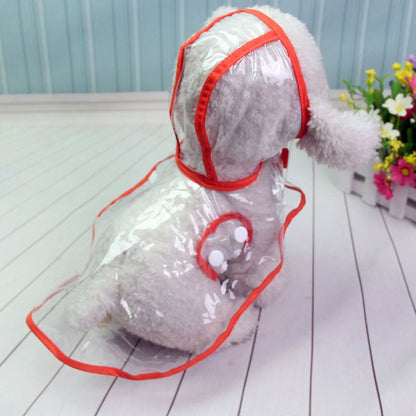Dog Waterproof Transparent Raincoat