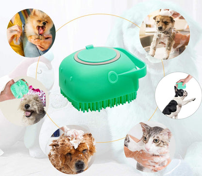 Dog bath brush