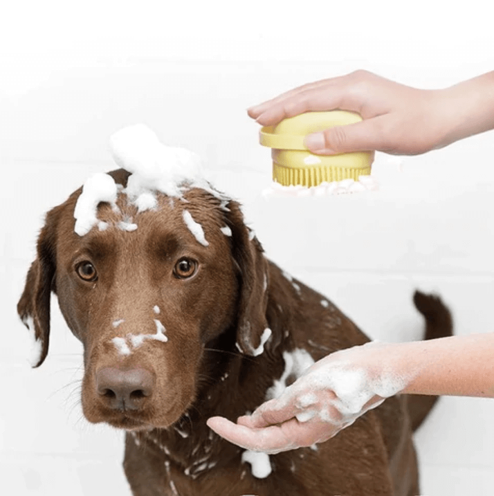Dog bath brush