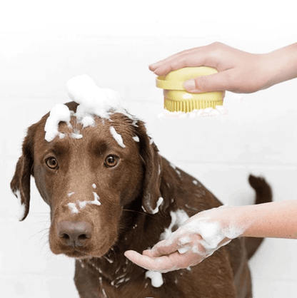 Dog bath brush