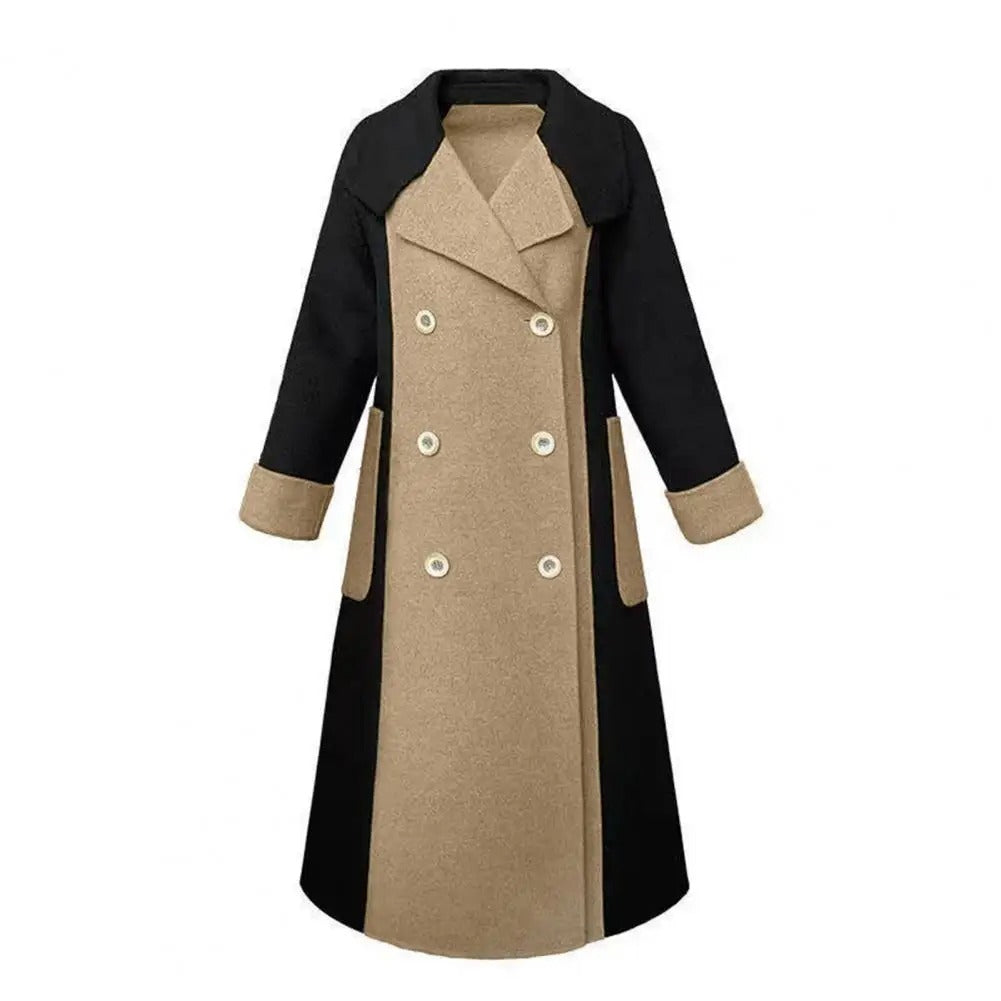 Double-breasted winter jacket for women