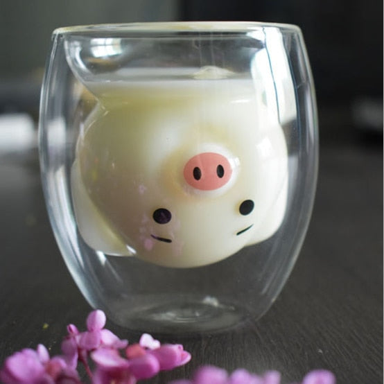 Double-layer coffee mug