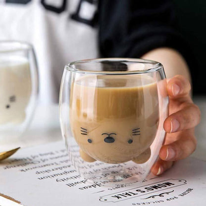 Double-layer coffee mug