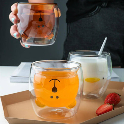 Double-layer coffee mug