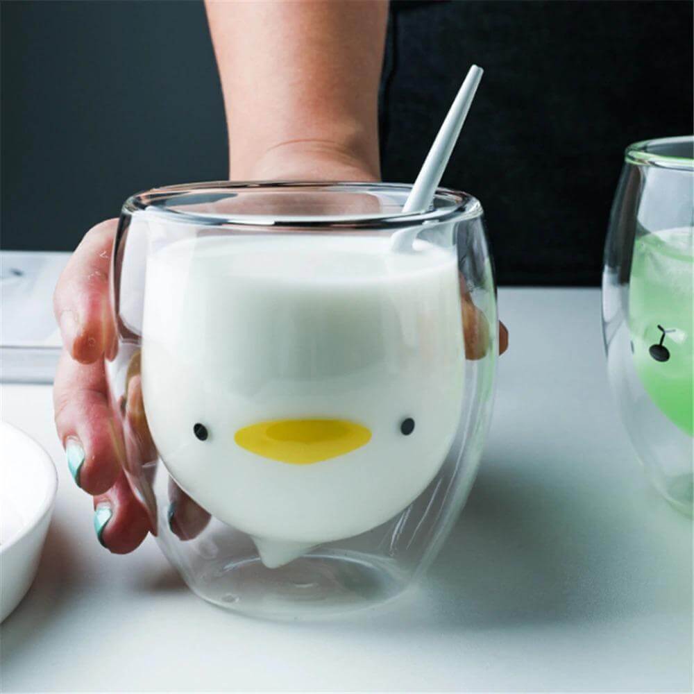 Double-layer coffee mug