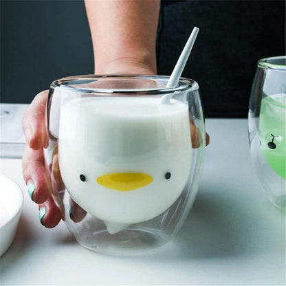 Double-layer coffee mug