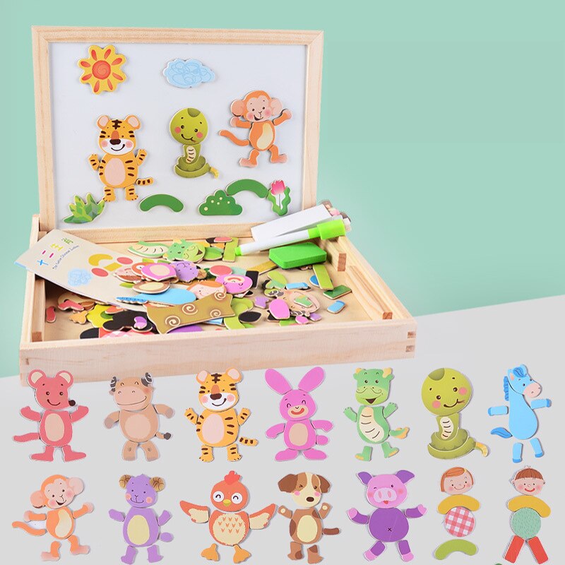 Draw & Puzzle - Educational Magnetic Board