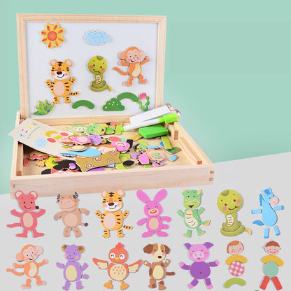 Draw & Puzzle - Educational Magnetic Board