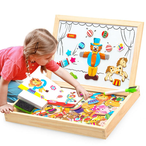 Draw & Puzzle - Educational Magnetic Board