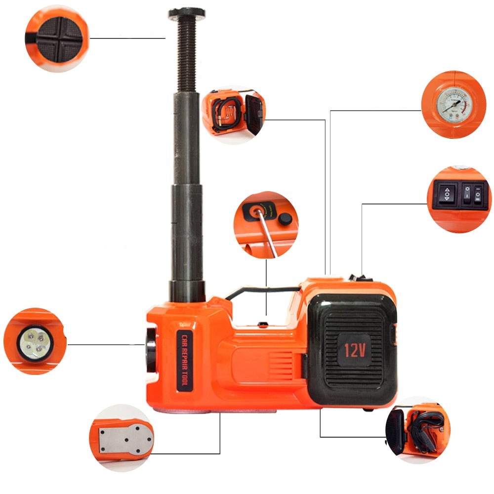 Electric car jack