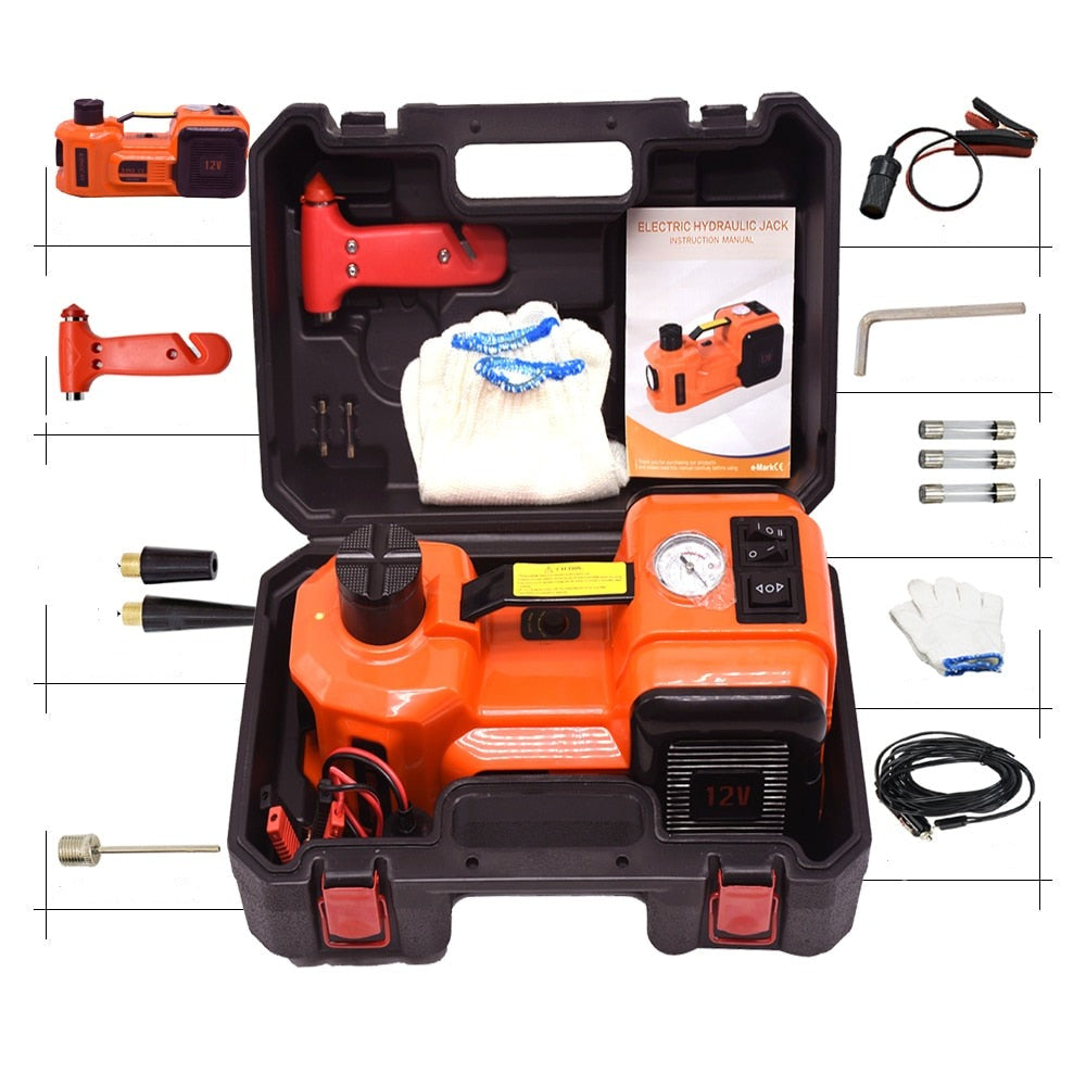 Electric car jack