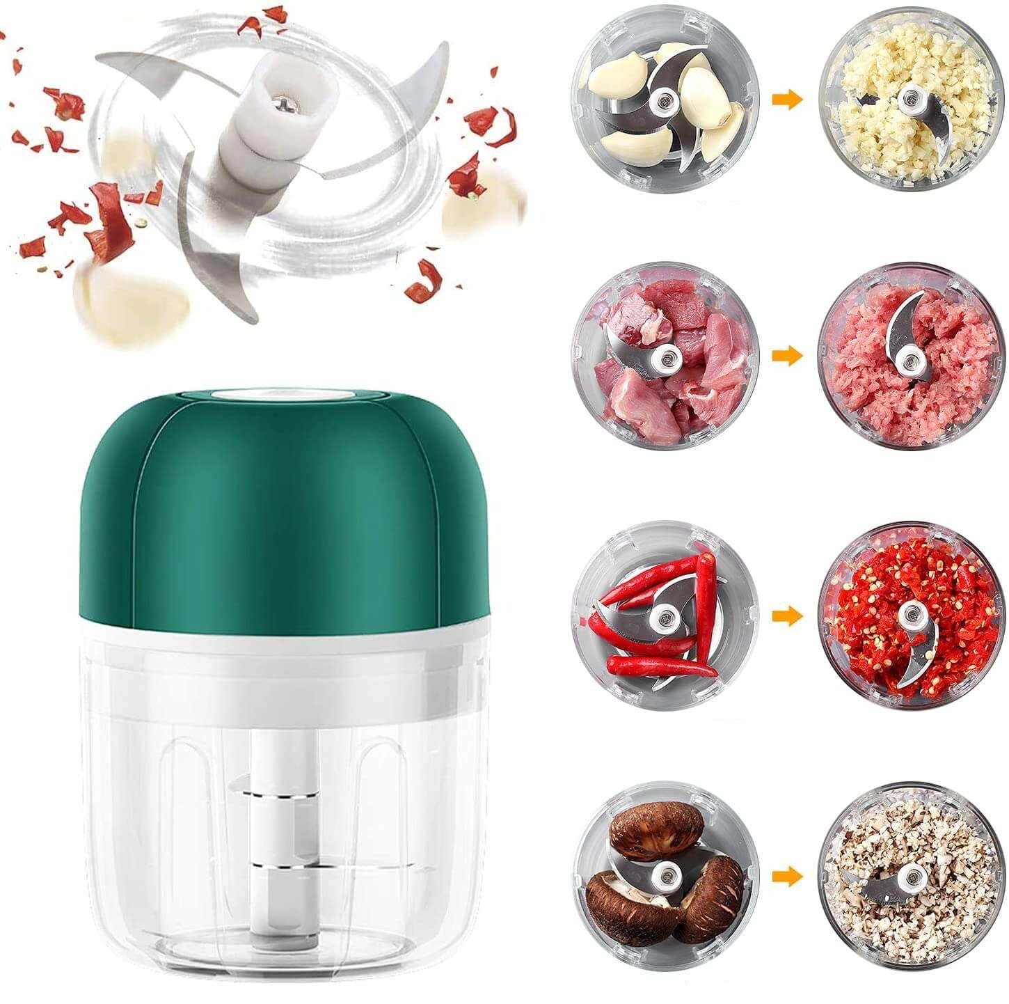 Electric garlic press