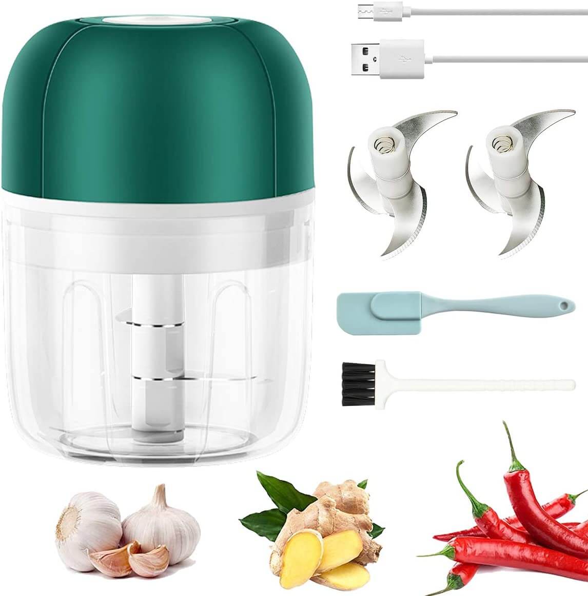 Electric garlic press