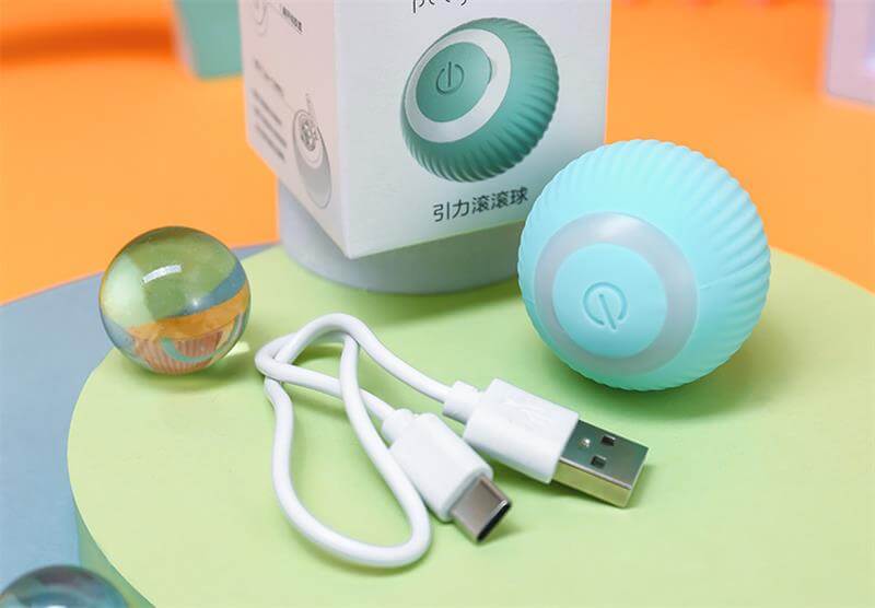 Electric rolling ball for pets