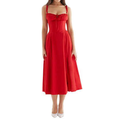 Elegant A-line party dress for women