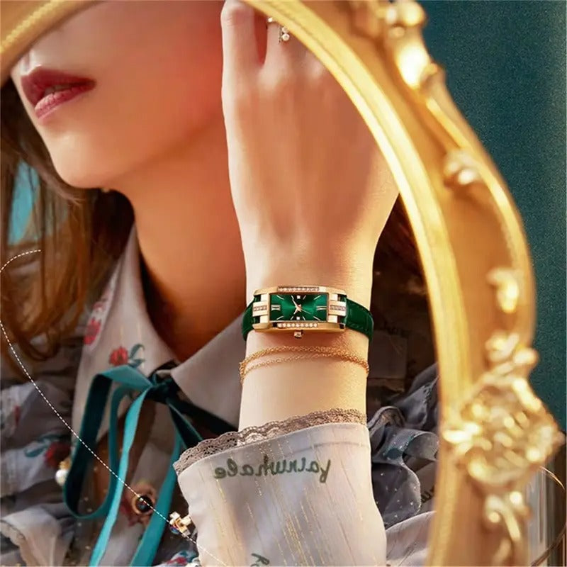 Elegant Luxury Square Ladies' Watch