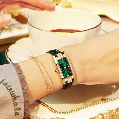 Elegant Luxury Square Ladies' Watch