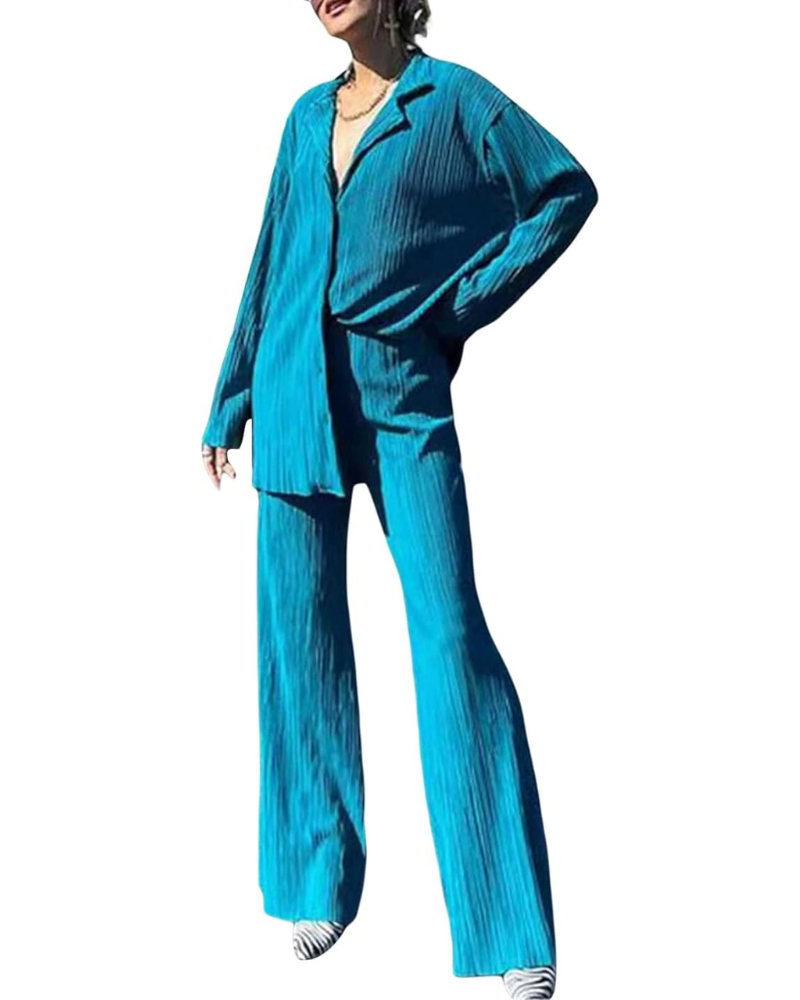 Elegant pleated duo for ladies