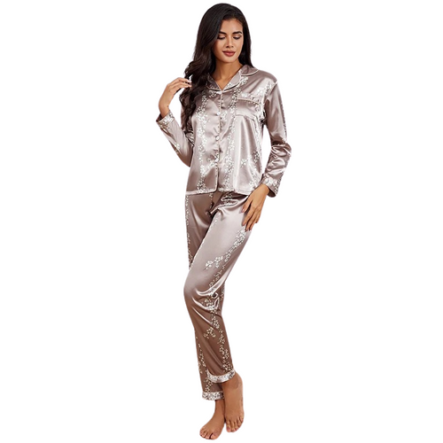 Elegant women's long-sleeved pyjamas