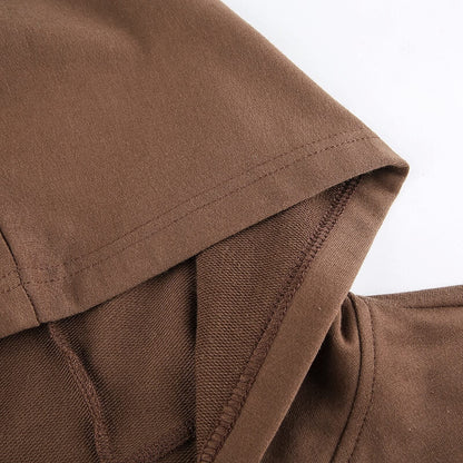 Extra Slim Cropped Zip-Up Hoodie