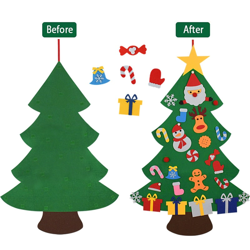 Felt Christmas tree (best gift for children)
