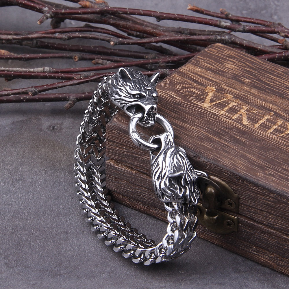 Fenrir Viking bracelet - (Nordic mythology)