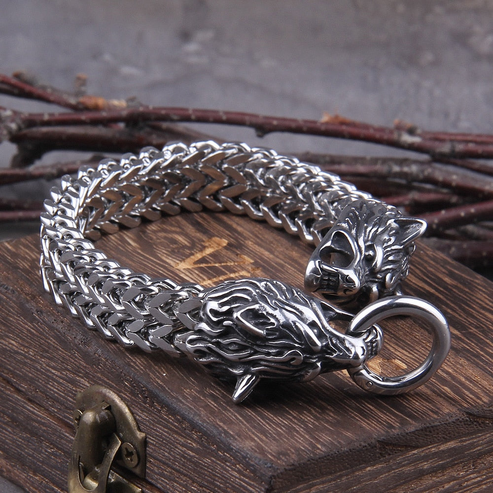 Fenrir Viking bracelet - (Nordic mythology)