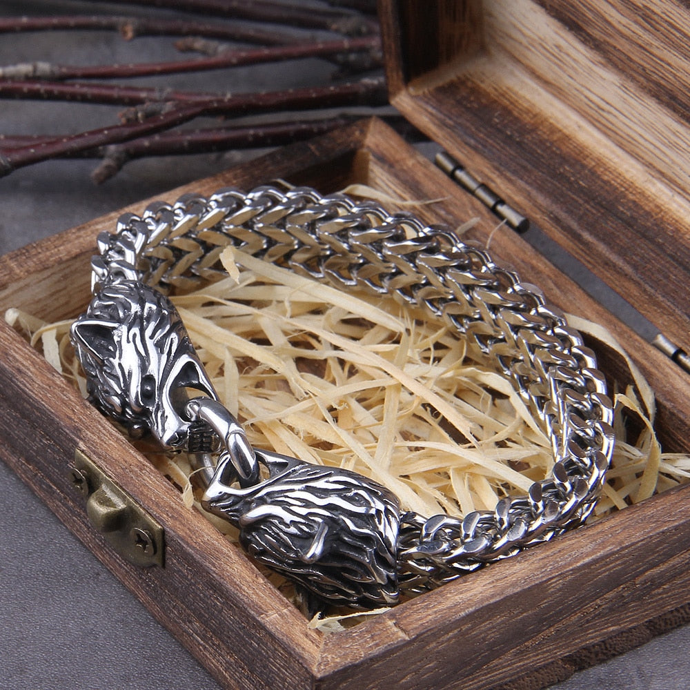 Fenrir Viking bracelet - (Nordic mythology)