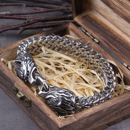 Fenrir Viking bracelet - (Nordic mythology)