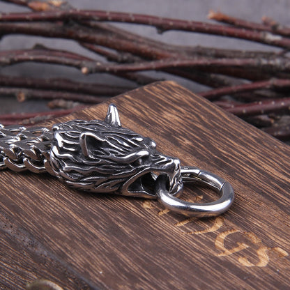 Fenrir Viking bracelet - (Nordic mythology)