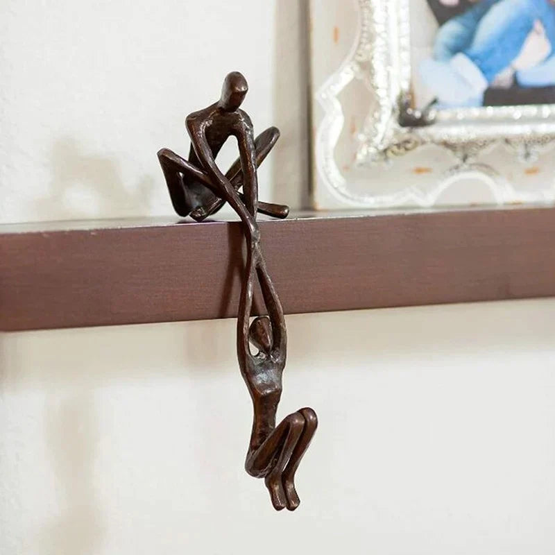 Figurine Love and Strength Sculpture Resin Interior Decoration