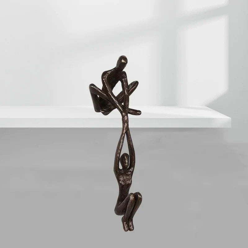 Figurine Love and Strength Sculpture Resin Interior Decoration