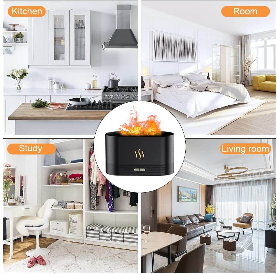 Flame humidifier