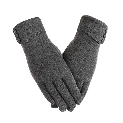 Fleece-lined thermal mittens for ladies