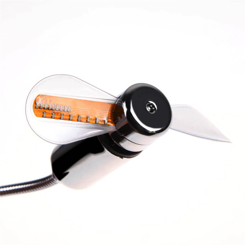 Flexible Mini Fan LED Clock
