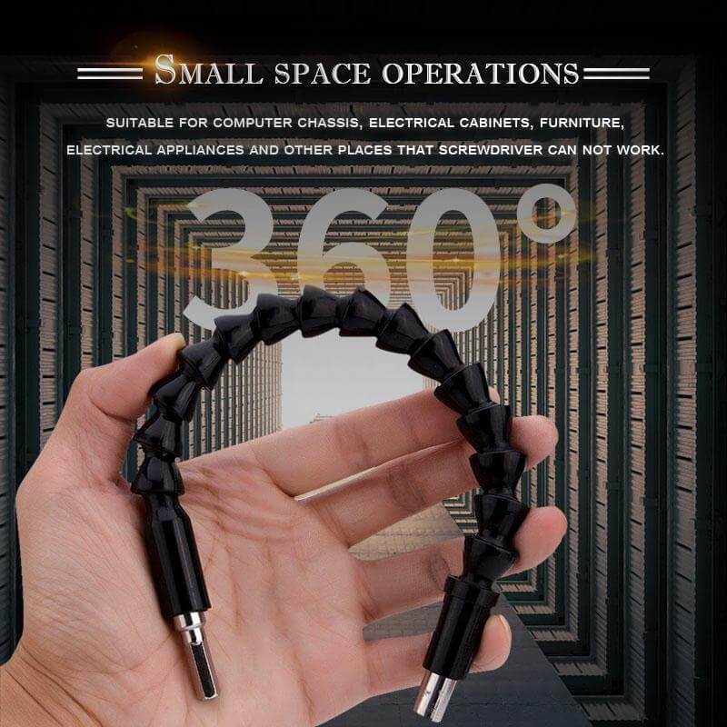 Flexible drill extension set