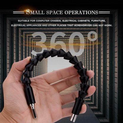Flexible drill extension set