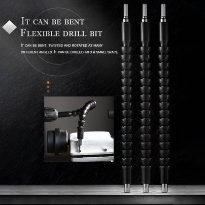 Flexible drill extension set