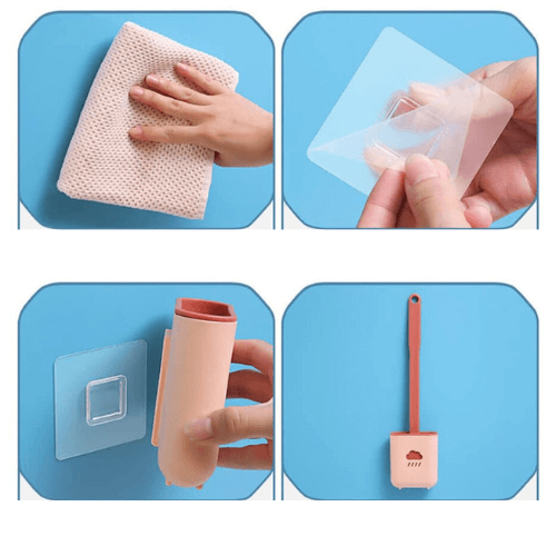 Flexible silicone toilet brush