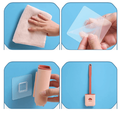 Flexible silicone toilet brush