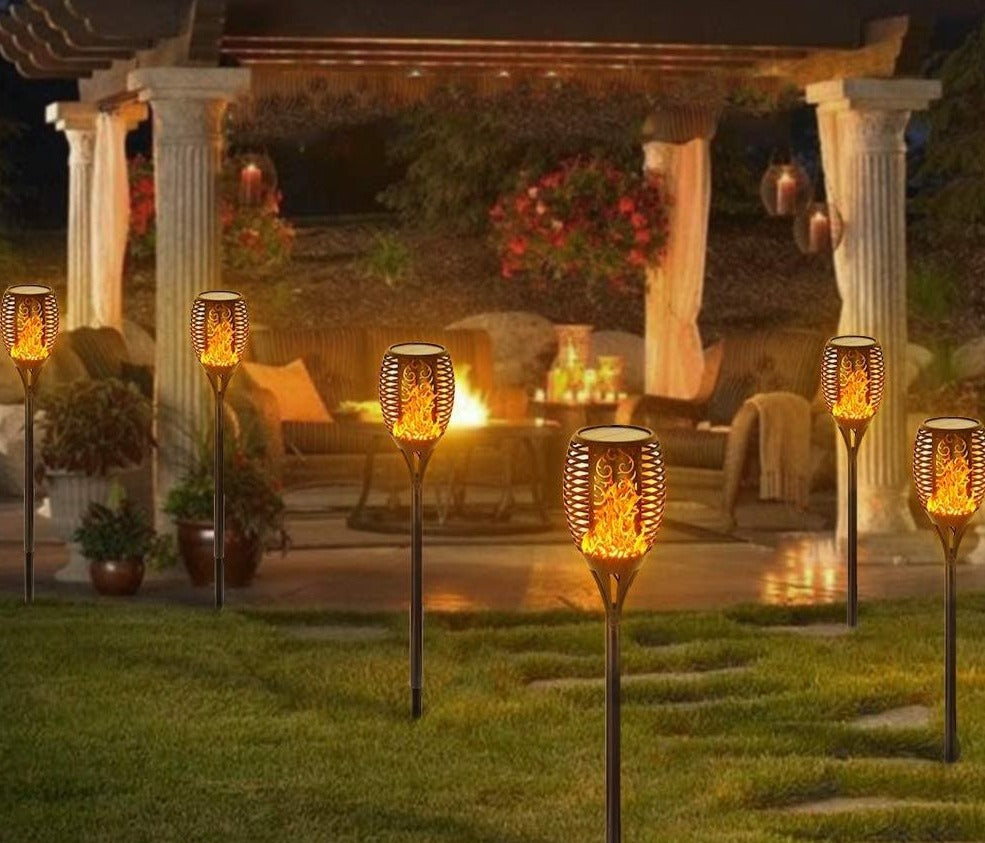 Flickering Flame Solar Torches