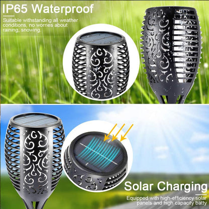 Flickering Flame Solar Torches