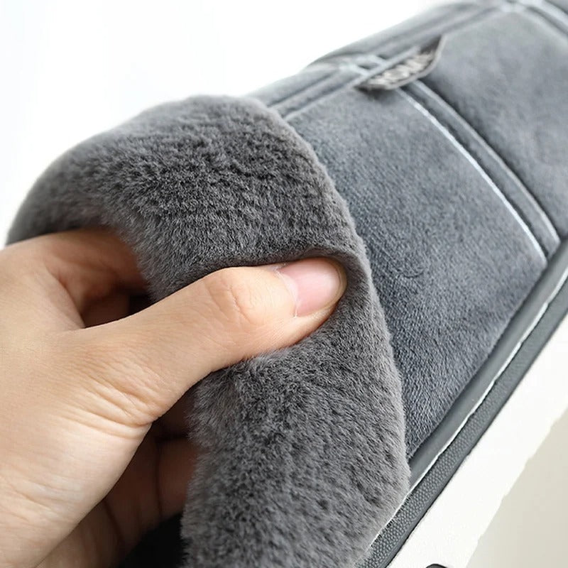 Flock Striped Men's Indoor Slippers