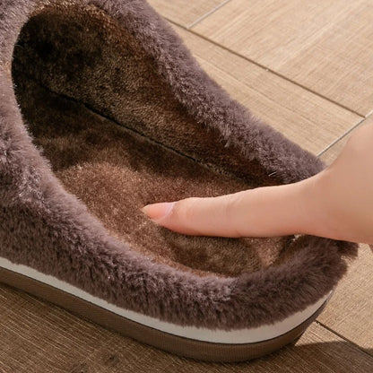 Flock Striped Men's Indoor Slippers