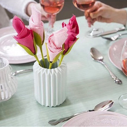 Flowered napkin holder