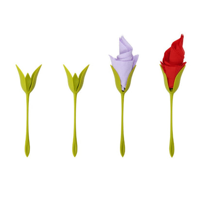 Flowered napkin holder