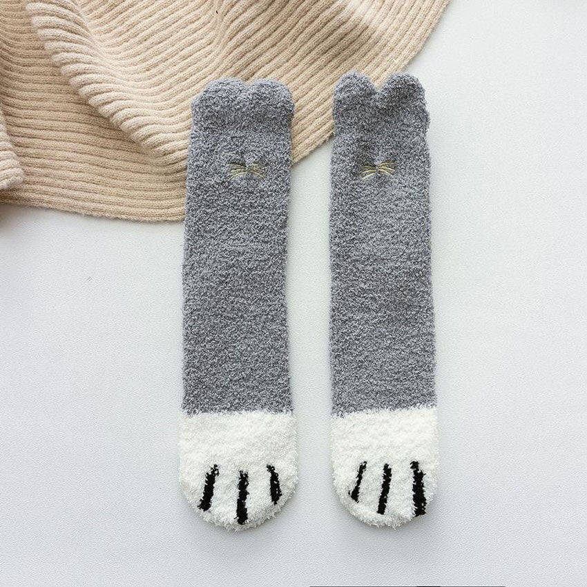 Fluffy Paw Socks