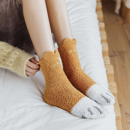 Fluffy Paw Socks