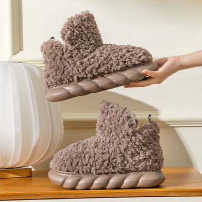 Fluffy fleece booties