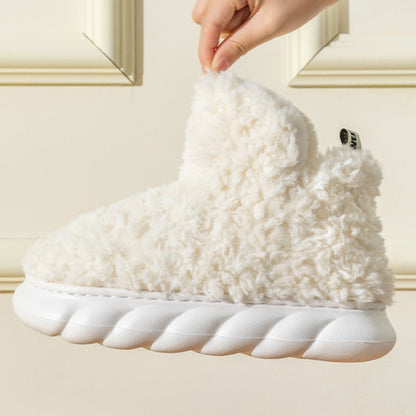 Fluffy fleece booties